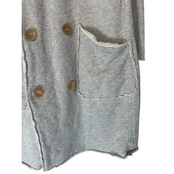 Frank & Eileen Belfast Fleece Lab Trench Double Breast Oversized Jacket Size L - Picture 6 of 13